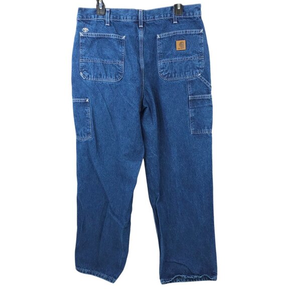 Carhartt Loose Original Fit Utility Jeans Mens 36 x 30 Dungarees B13 - DST - Picture 2 of 15